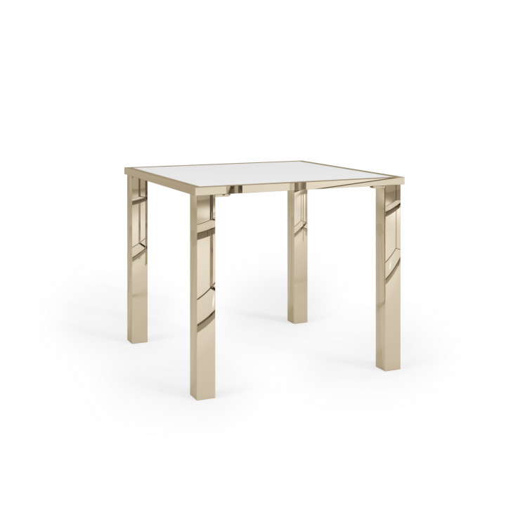 Bowery Table - Polished Gold - Polished Legs (36 X 36)