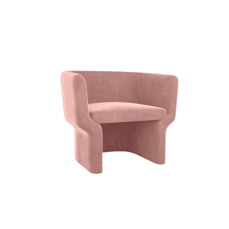 Cachet Club Chair - Blush Velvet Skin