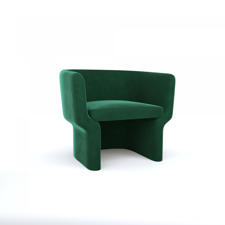 Cachet Club Chair - Emerald Velvet