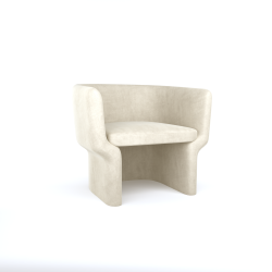 Cachet Club Chair - Ivory Velvet