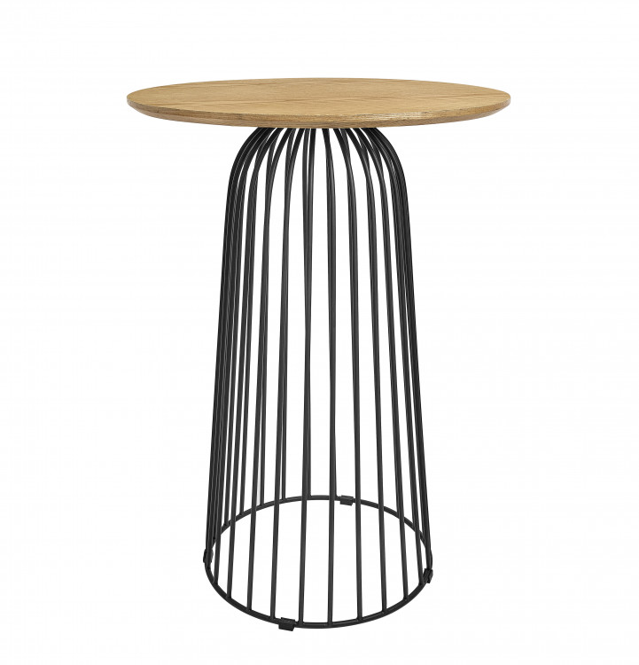 Wood Wire Highboy Airport Table
