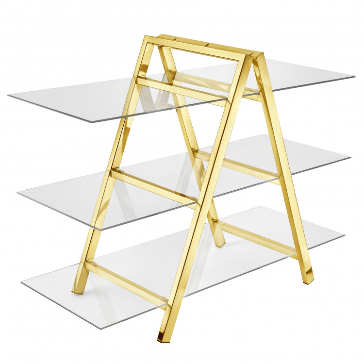 Gold Ladder Table Bartop Desert Display (single)