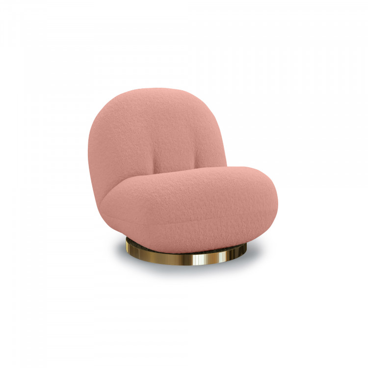 Colette Pearl Lounge Chair - Blush Boucl�