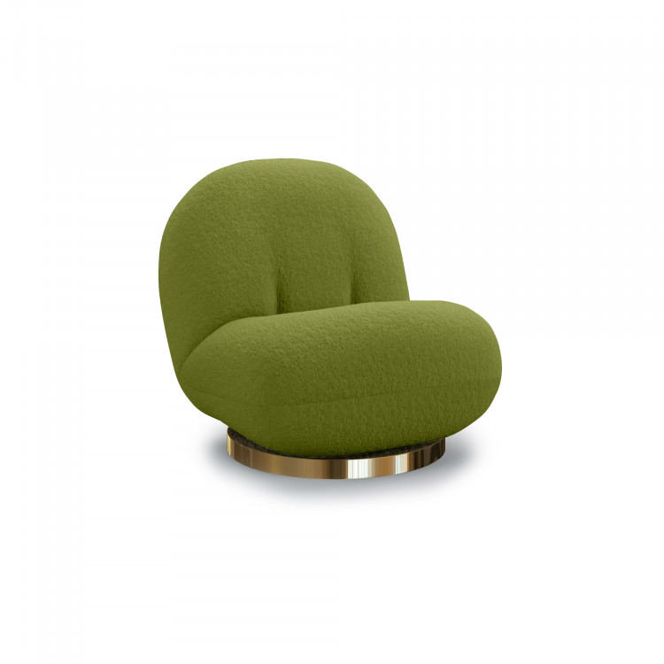 Colette Pearl Lounge Chair - Moss Boucl�