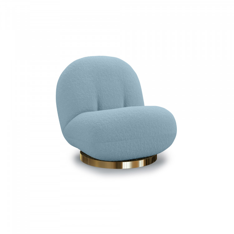 Colette Pearl Lounge Chair - Rain Boucl�