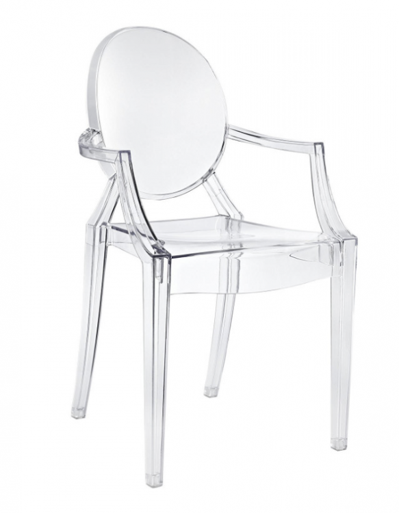 Clear Ghost Chair Kids With arms