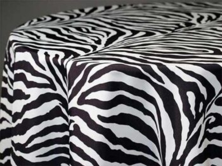 Zebra Linen & Tablecloth Rental