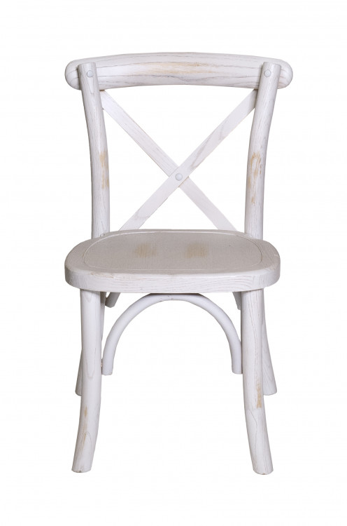 White Resin X Cross Back Chair **CHILDREN'S**
