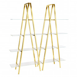 Gold Ladder Shelf Display