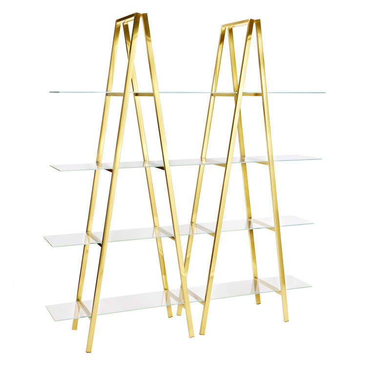 Gold Ladder Shelf Display