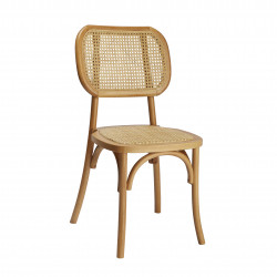 Wood Rattan Chair - Natural