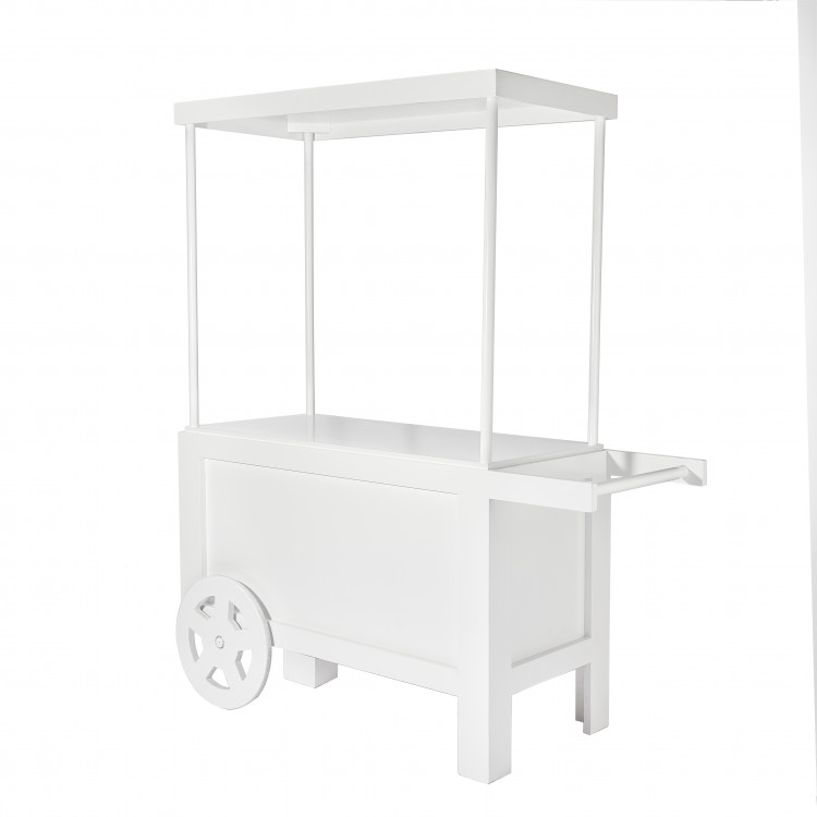 White Candy Display Cart