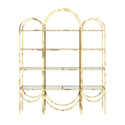 Gold Round Arch Display Shelf