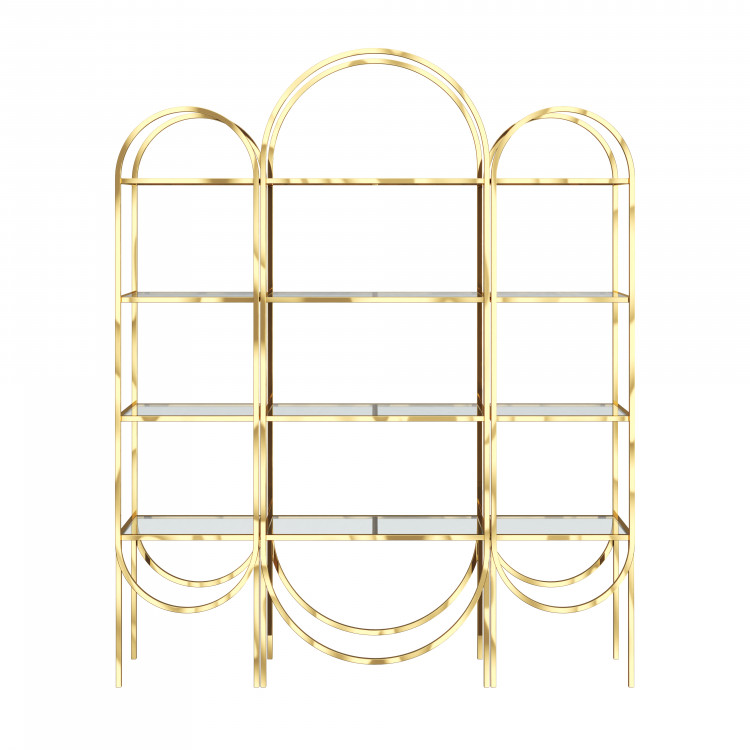 Gold Round Arch Display Shelf