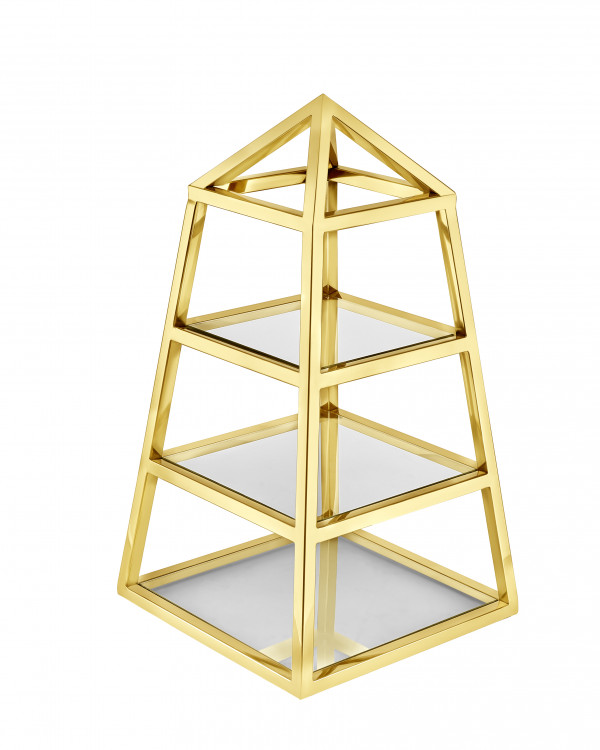 Gold Cupola Table Bartop Desert  Display