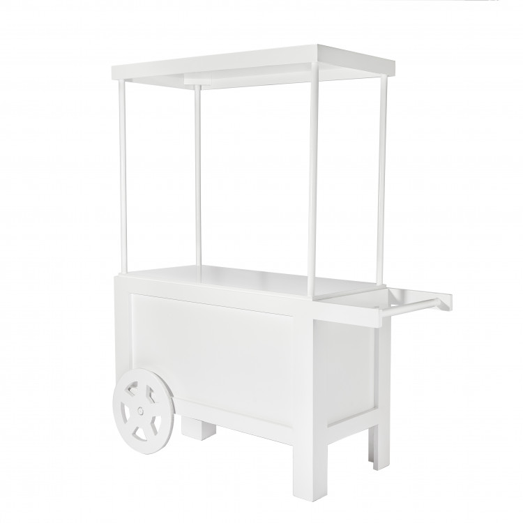 White Candy Display Cart